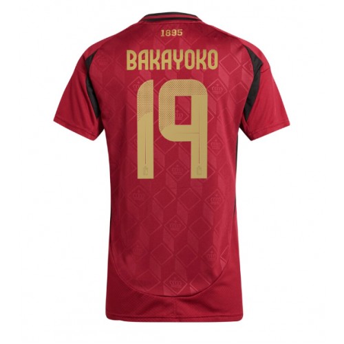 Fotbalové Dres Belgie Johan Bakayoko #19 Dámské Domácí ME 2024 Krátký Rukáv